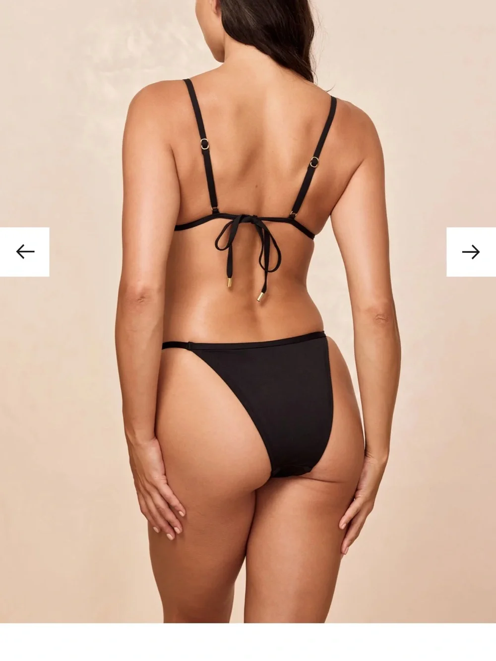 Monday Swimwear - Black Barbados top & Byron bottom
